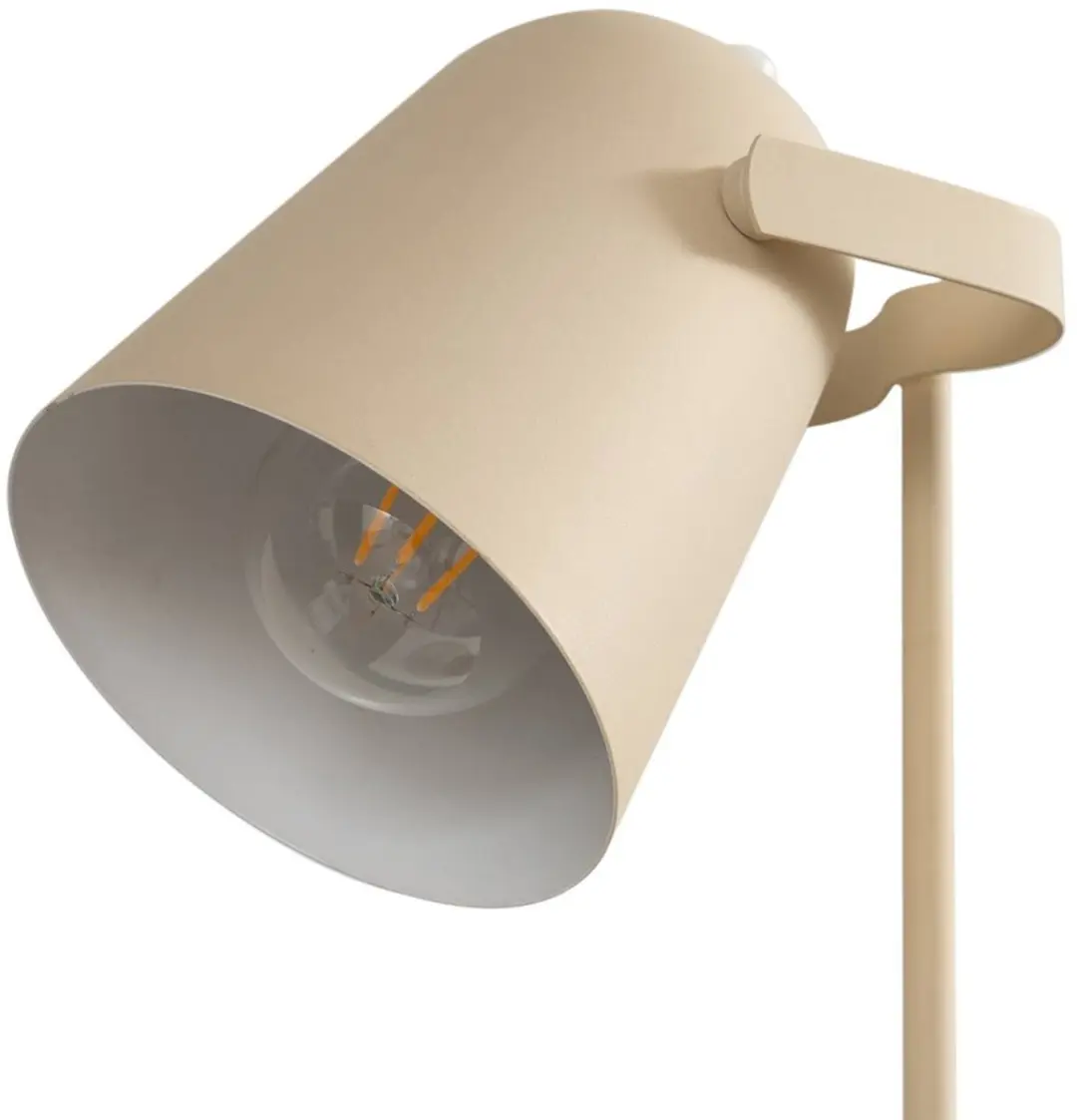 Lindby Tafellamp 1 Licht E27 - 38cm - Beige/Wit