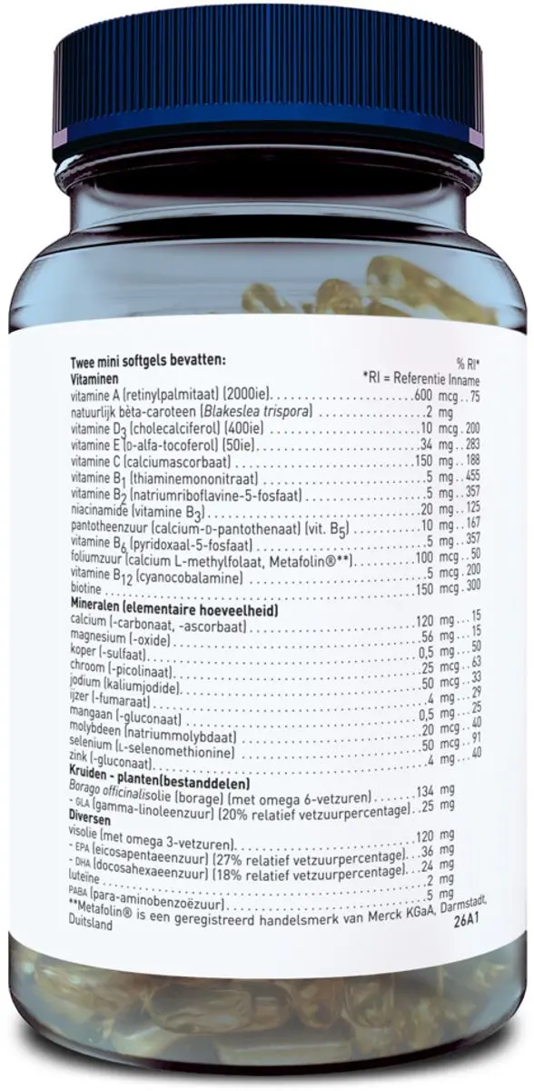Orthica Multi Tiener 60 Softgels