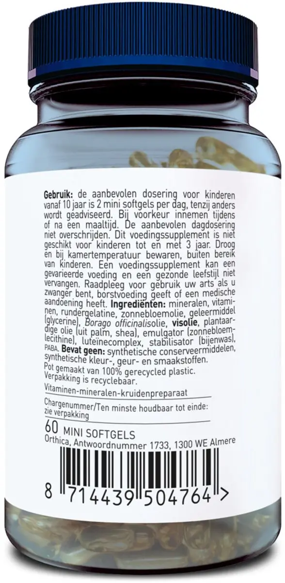 Orthica Multi Tiener 60 Softgels