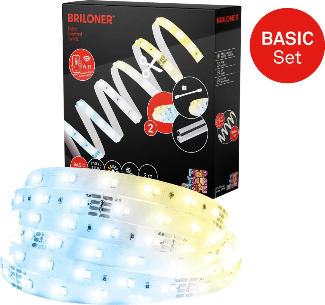 Briloner Pimp Your Stripe LED Strip 2m WiFi CCT