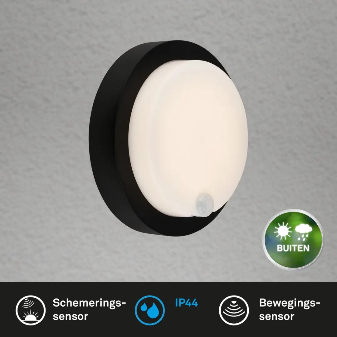 Briloner Pula Wandlamp Oplaadbaar 4W - Zwart