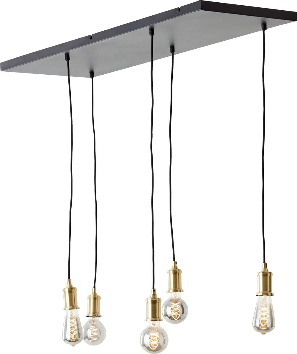 Brilliant Darcia Hanglamp E27 - 5x60W - Zwart