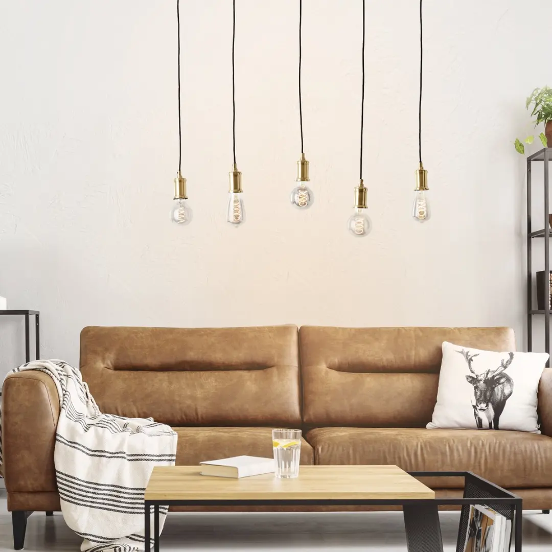 Brilliant Darcia Hanglamp E27 - 5x60W - Zwart