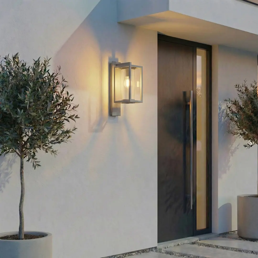 Lucande Wandlamp Buiten 1 Licht E27 - 15W - Grijs