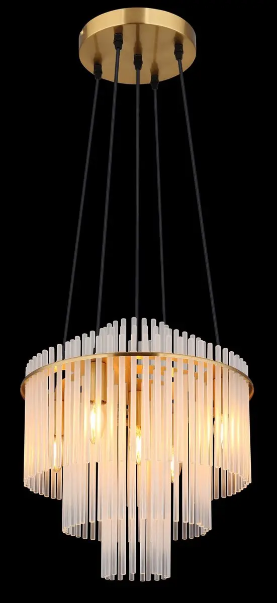 Globo Gorley Hanglamp - 5 Lichtpunten Ø40cm Goud