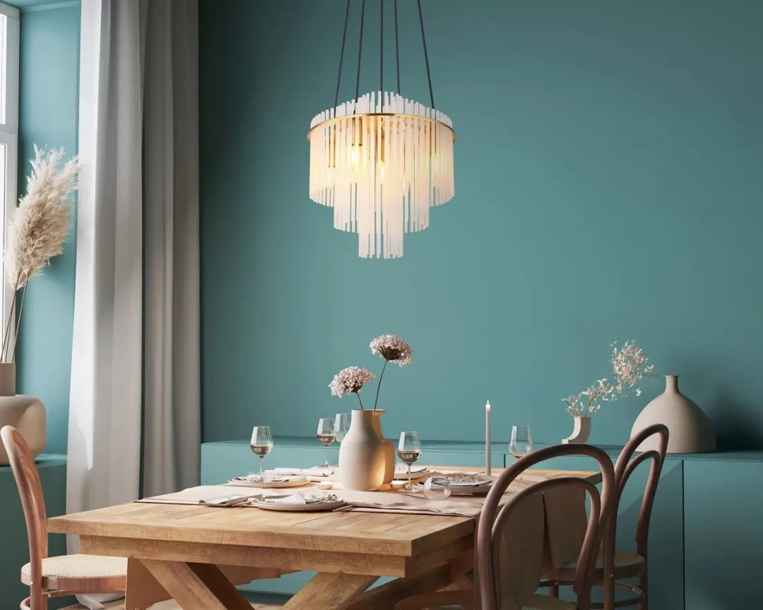 Globo Gorley Hanglamp - 5 Lichtpunten Ø40cm Goud - afbeelding 6 van 6