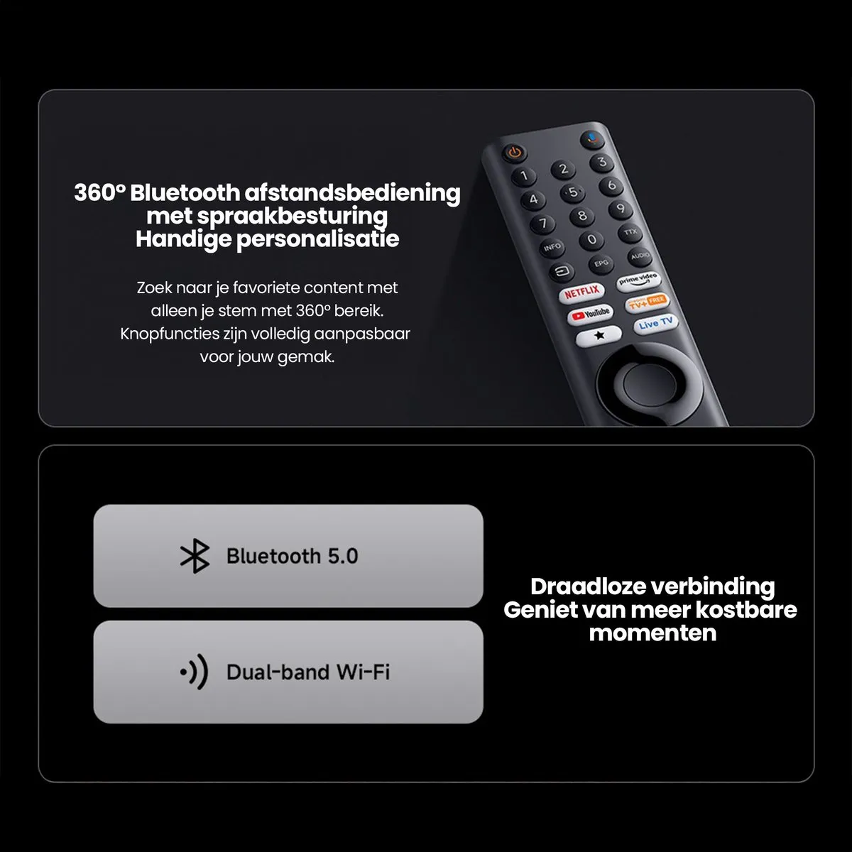 Xiaomi Smart TV 75 A PRO 75 inch - 4K LED - Google TV - Zwart