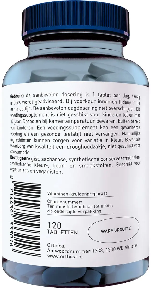 Orthica B-100 SR B-vitaminen 120 tabletten