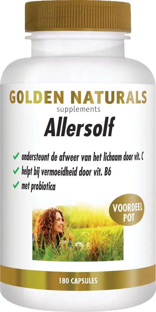 Golden Naturals Allersolf Veganistische Capsules - 180 Stuks