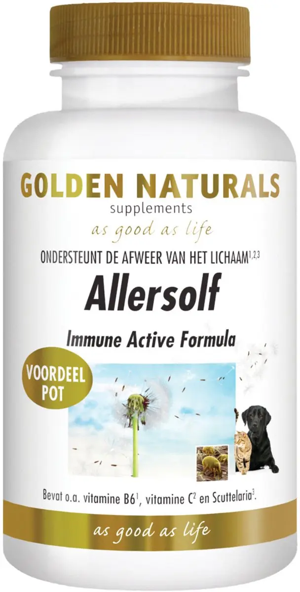 Golden Naturals Allersolf Veganistische Capsules - 180 Stuks