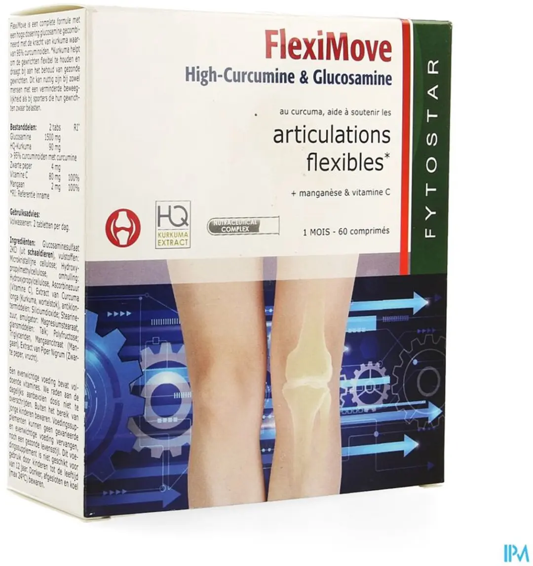 Fytostar FlexiMove High-Curcumine Glucosamine 60 tabletten