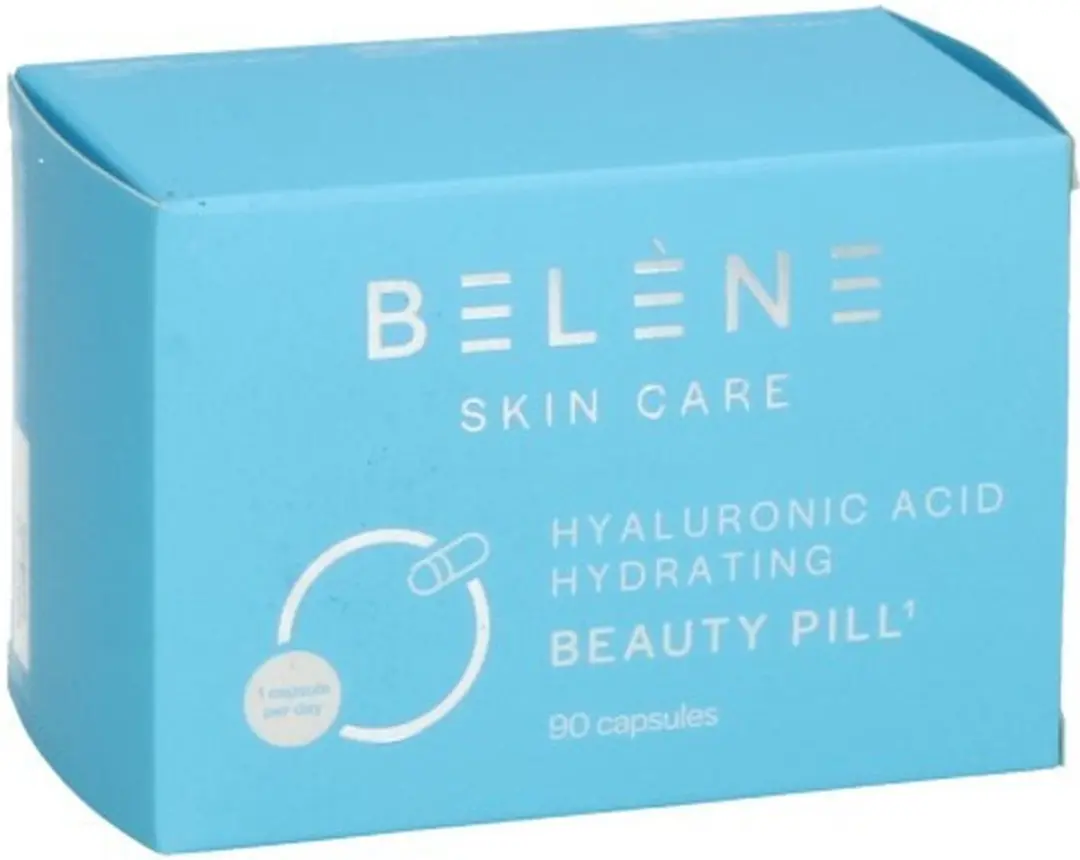 Belène Hyaluronic Acid Beauty Pill 90 Capsules - Hyaluronzuur, Vitamine B3/C, Biotine, Koper, Zink