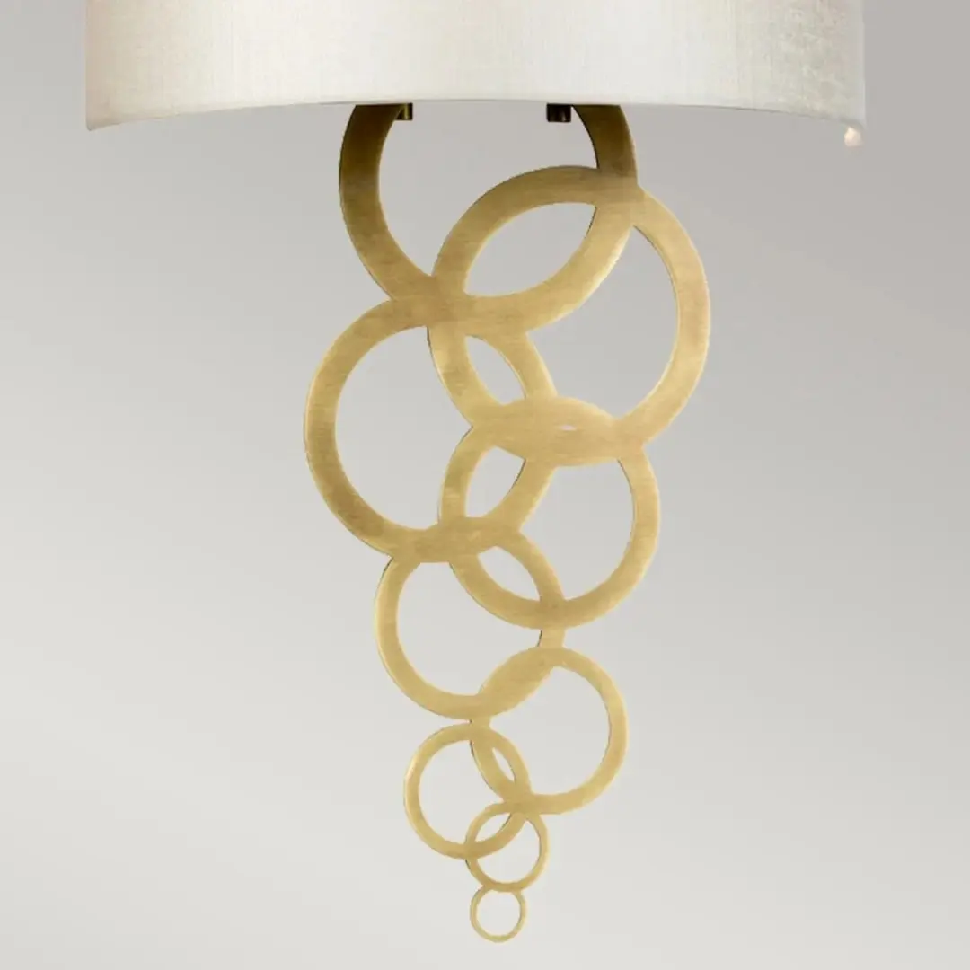 Elstead Curtis LED Wandlamp E27 60W - Aged Brass
