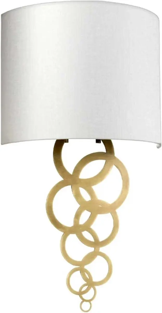 Elstead Curtis LED Wandlamp E27 60W - Aged Brass