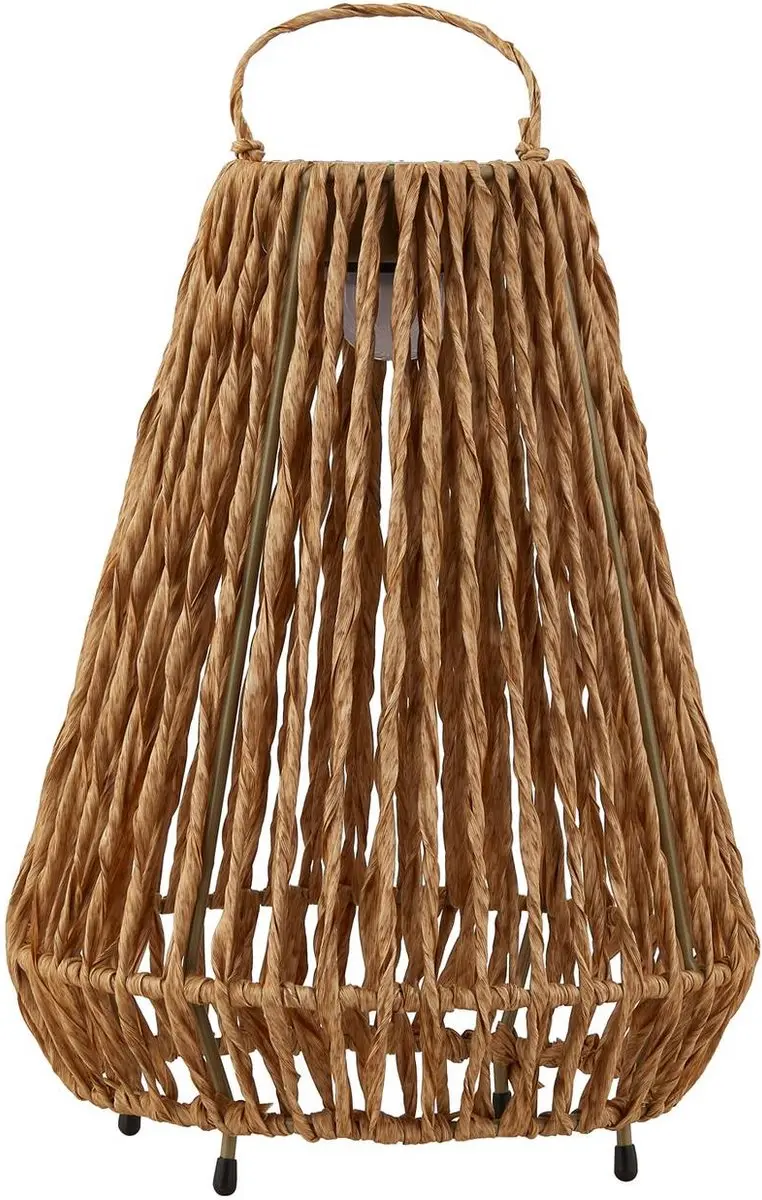 Lindby Solar Buitenverlichting Rotan - 1 Lichtpunt - Ø27cm