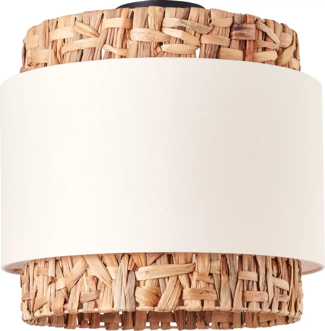 Brilliant Waterlilly Plafondlamp 35cm - 2x E27 60W - Natuurlijk/Wit