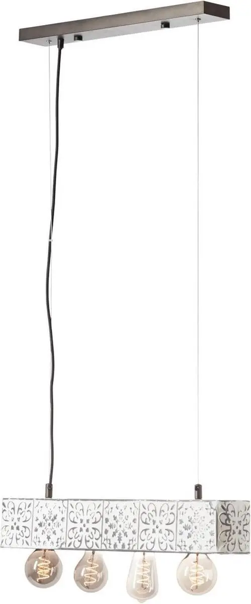 Brilliant VAGOS Hanglamp - 4 Lichtpunten - Wit/Zwart