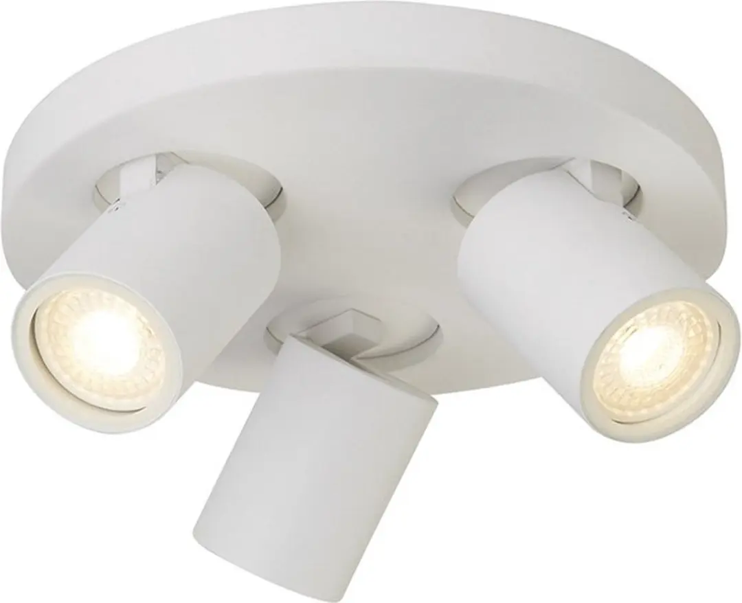 Searchlight Selena 3 Opbouwspots GU10 - Wit - IP44