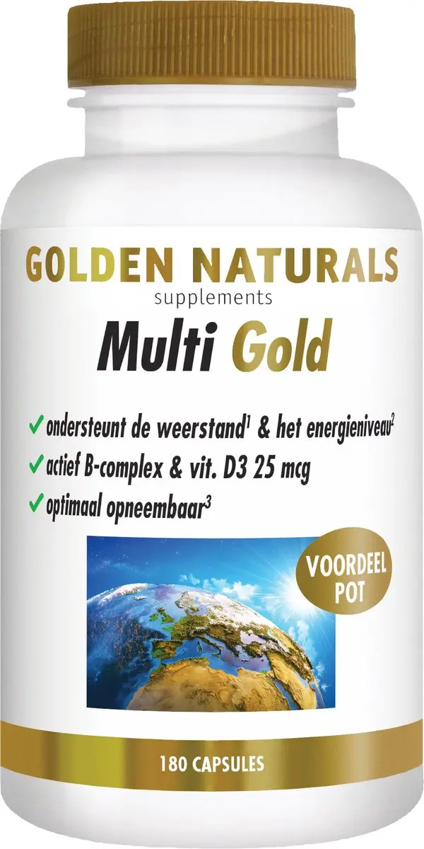 Golden Naturals Multi Gold Capsules 180 Stuks
