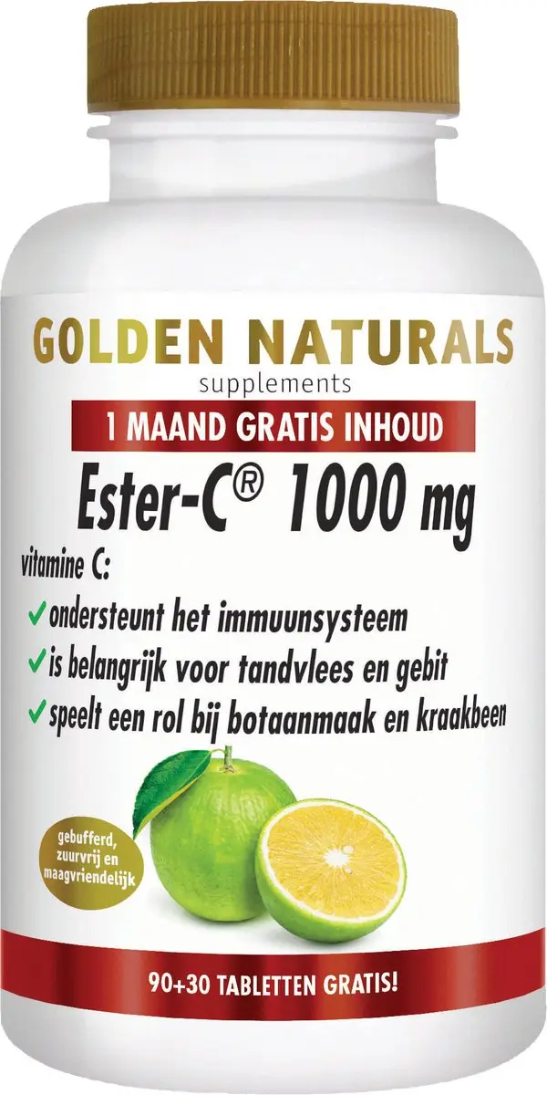 Golden Naturals Ester-C 1000mg 120 Vegan Tabletten