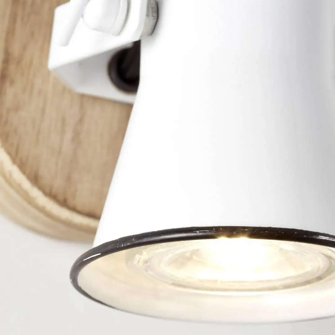Brilliant SEED Wandspot - 1 Lichtpunt - Bruin/Wit