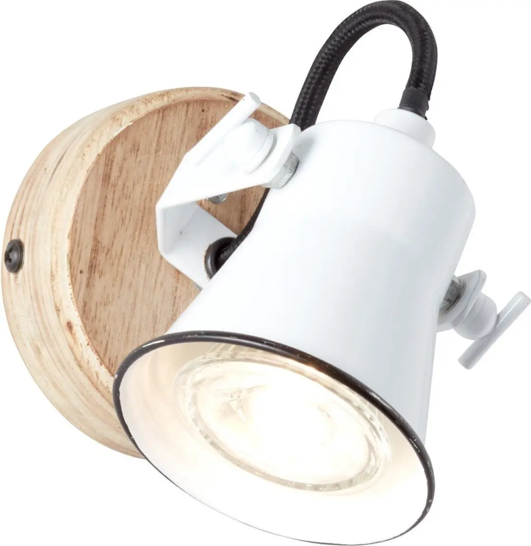 Brilliant SEED Wandspot - 1 Lichtpunt - Bruin/Wit
