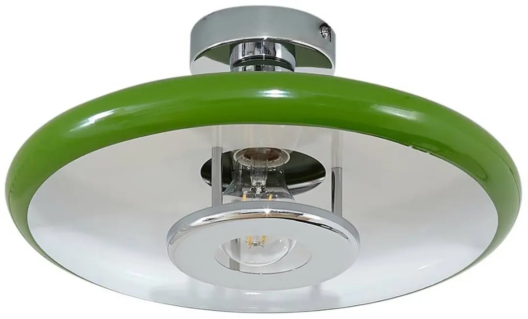Lindby Plafondlamp 1 Licht E27 - Ø35cm - Groen