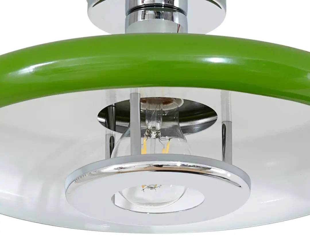 Lindby Plafondlamp 1 Licht E27 - Ø35cm - Groen