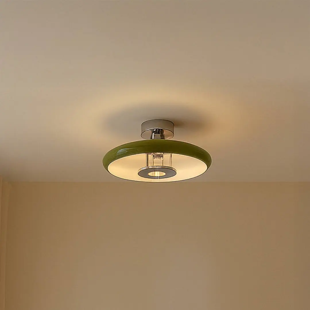 Lindby Plafondlamp 1 Licht E27 - Ø35cm - Groen