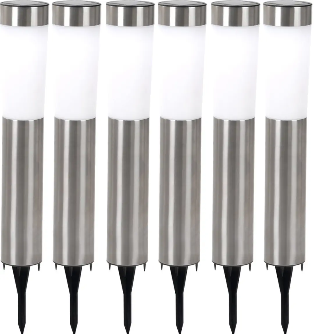 Globo Solarlamp RVS Buitenlamp 6-delig