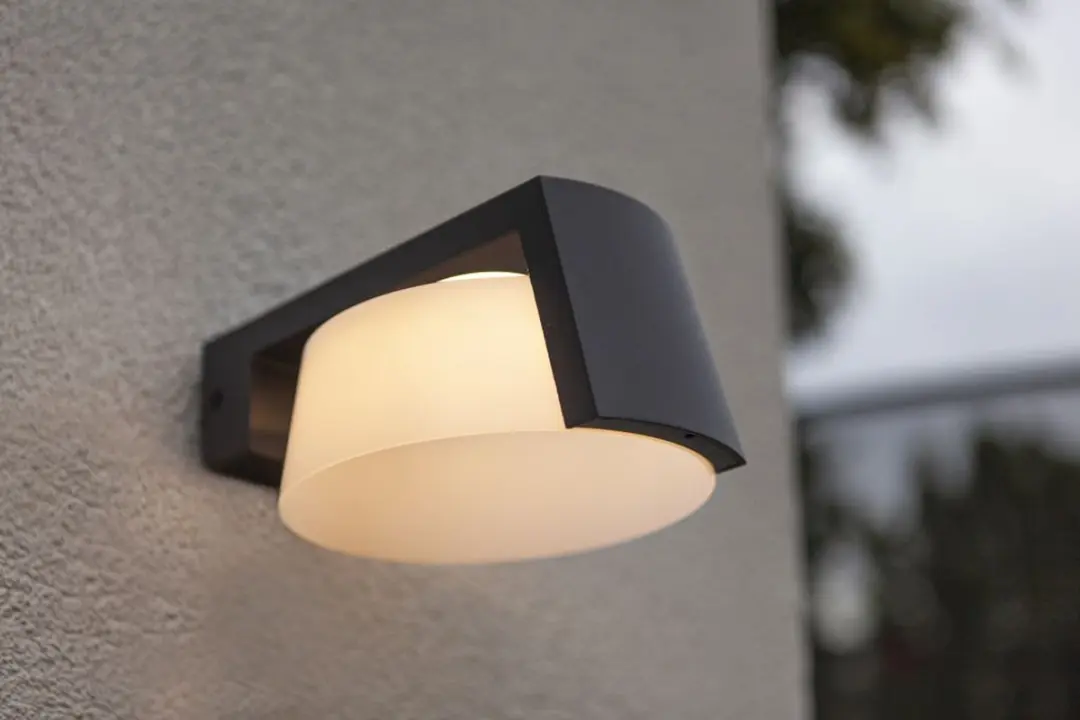 Lutec Moon Wandlamp LED - 11.1W - Donkergrijs
