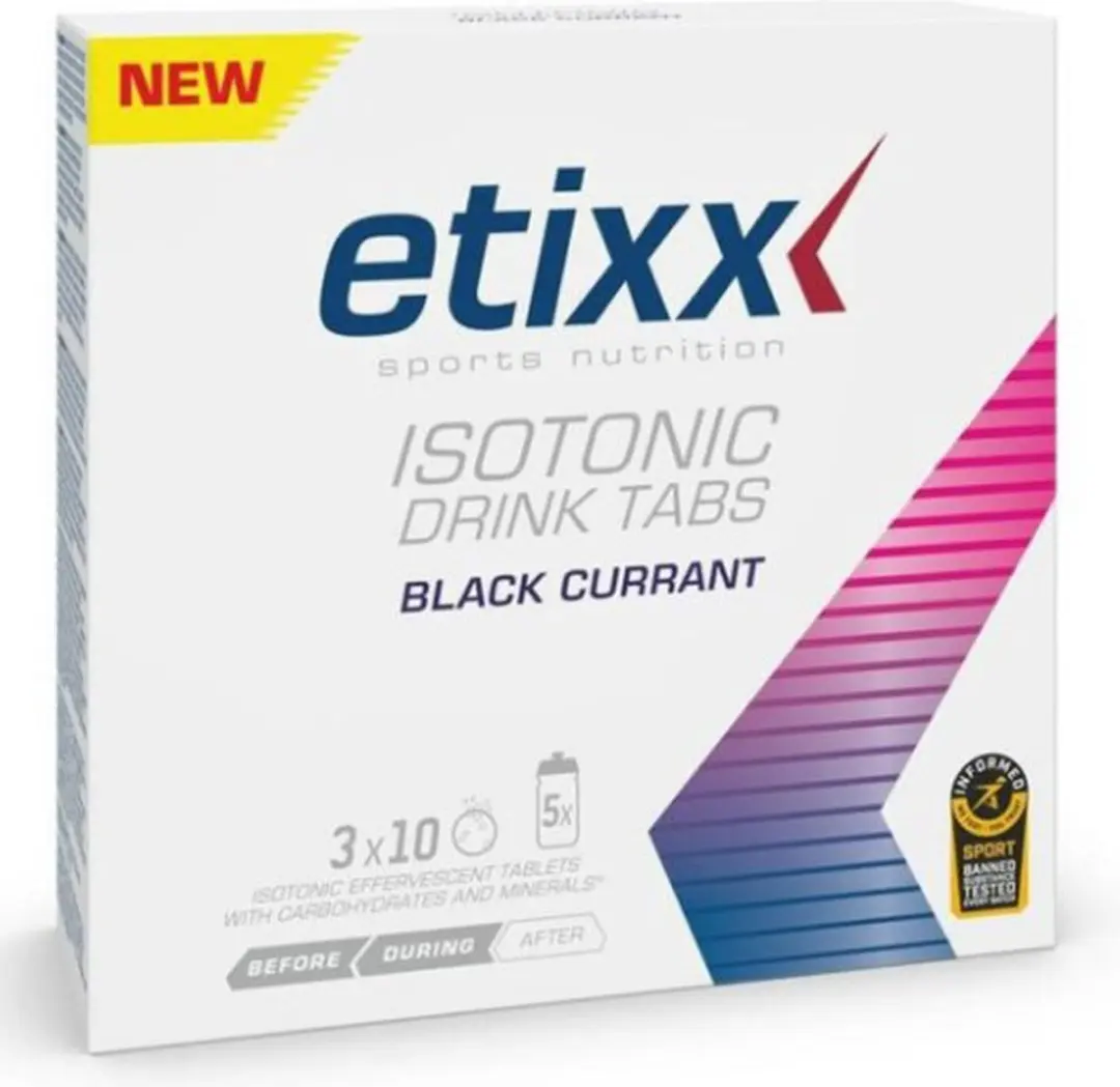 Etixx Isotonic Drink Tabs Sportdrank 60 Stuks - Zwarte Bes