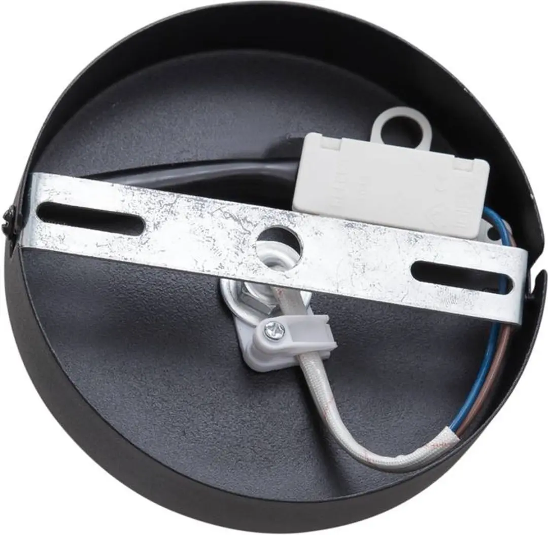 Lindby Plafondlamp IJzer 1 Licht E27 - 45cm - Zwart