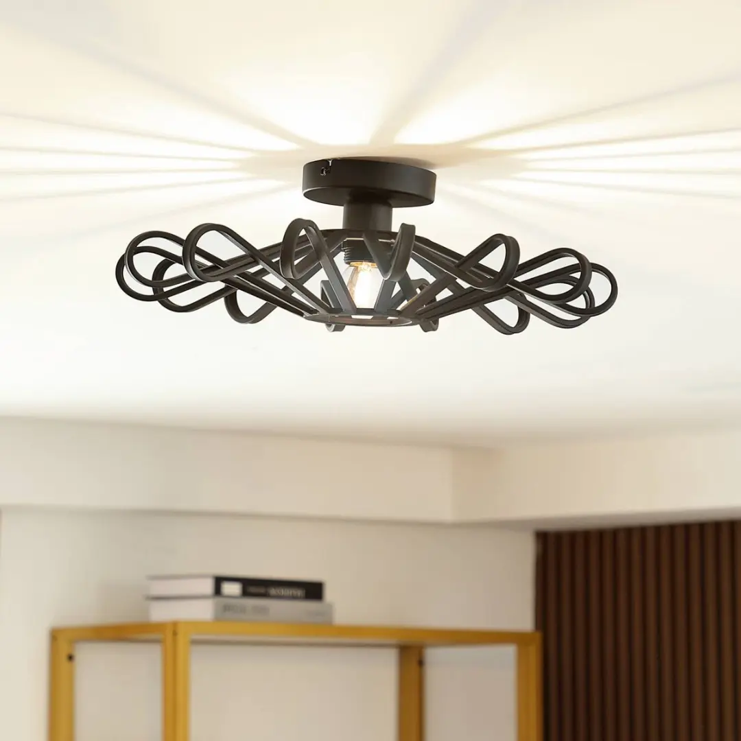 Lindby Plafondlamp IJzer 1 Licht E27
