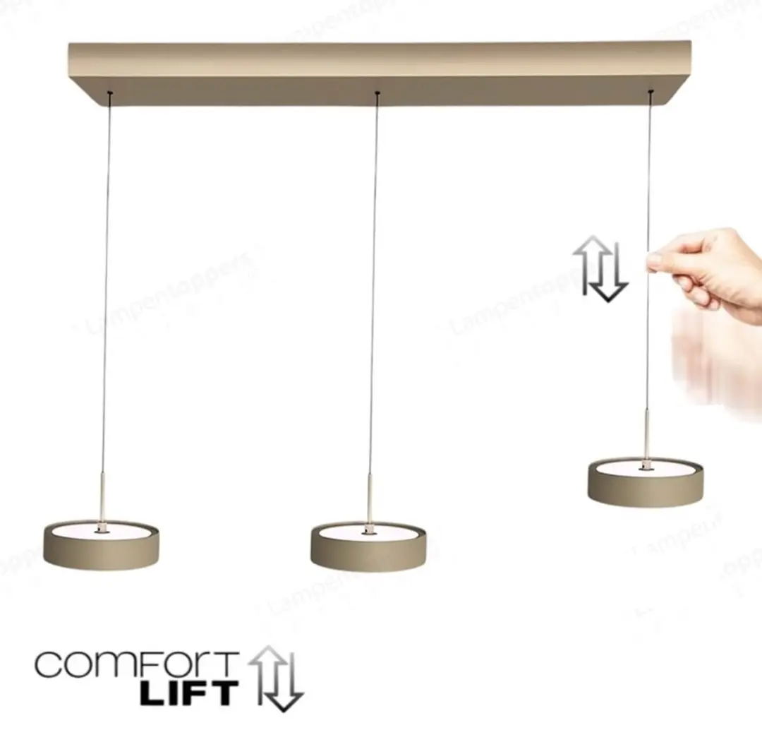 Freelight Alieno 3 Hanglamp 90cm - Beige