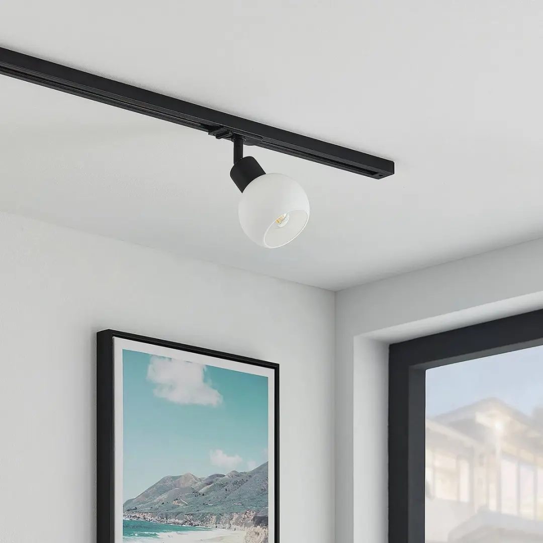 Lindby Railverlichting 1 Lichtpunt E14 - 10W - Zwart