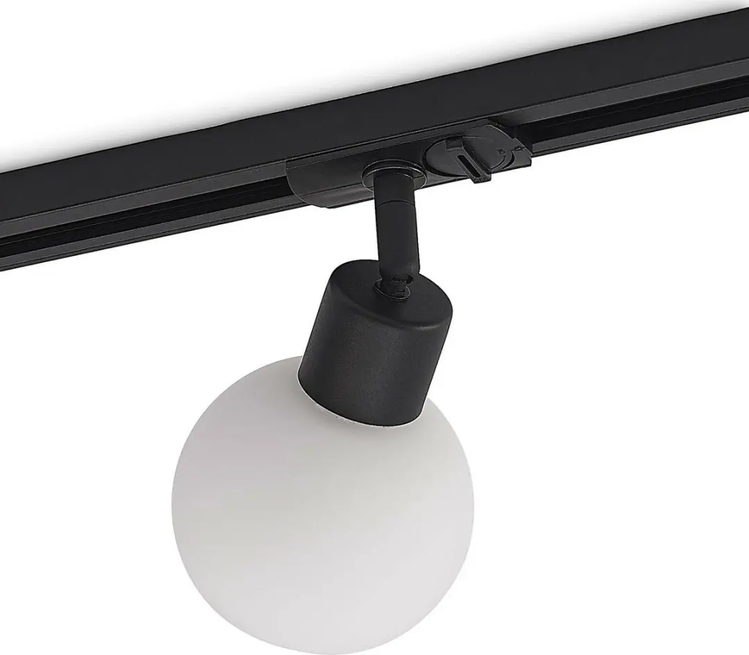 Lindby Railverlichting 1 Lichtpunt E14 - 10W - Zwart