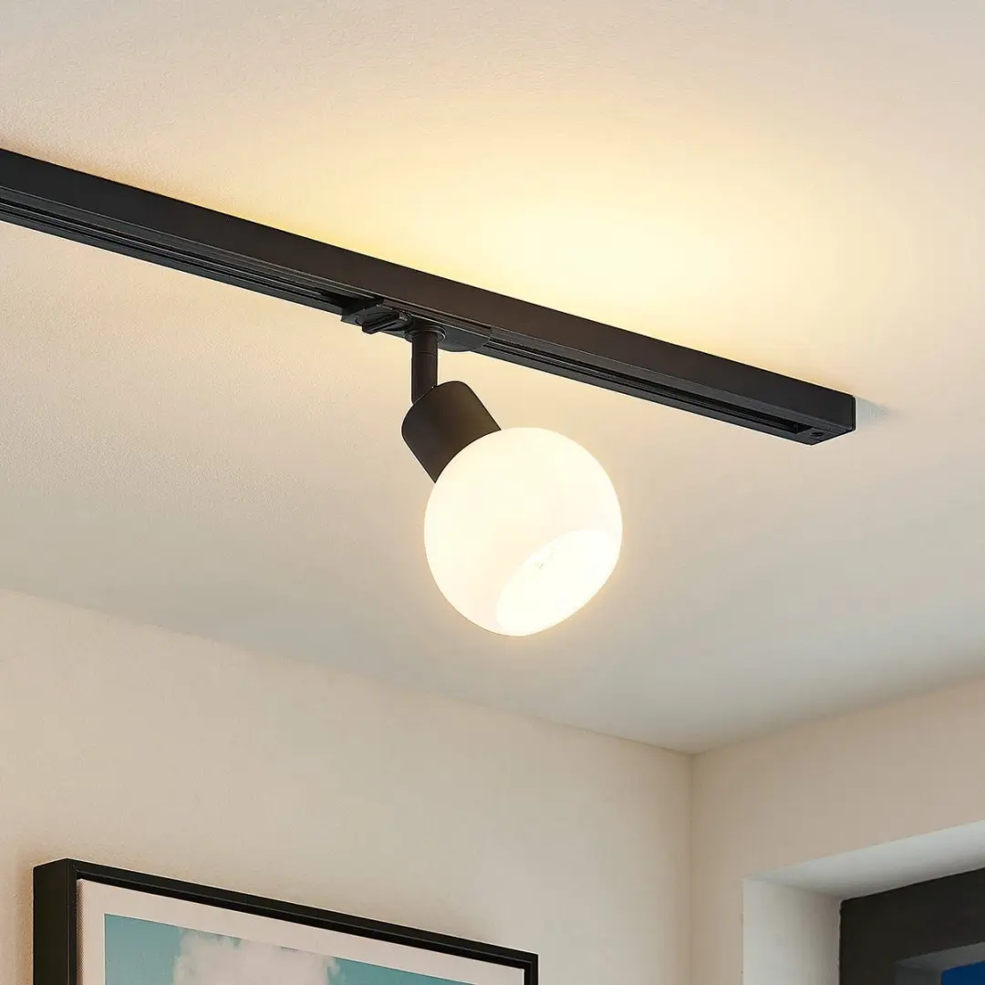 Lindby Railverlichting 1 Lichtpunt E14 - 10W - Zwart