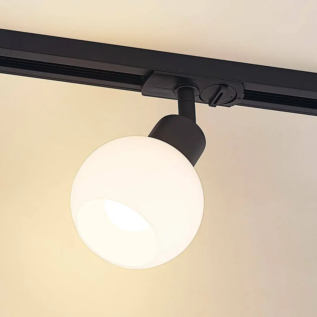 Lindby Railverlichting 1 Lichtpunt E14 - 10W - Zwart