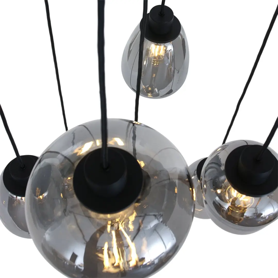 Steinhauer Reflexion Hanglamp - Ø50cm - Zwart