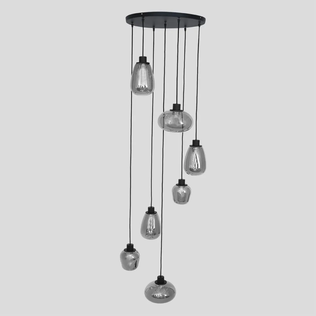 Steinhauer Reflexion Hanglamp - Ø50cm - Zwart