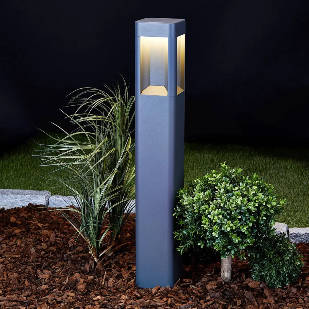 Lucande LED Buitenlamp 8W - 90 LED's - 2700K - Antraciet