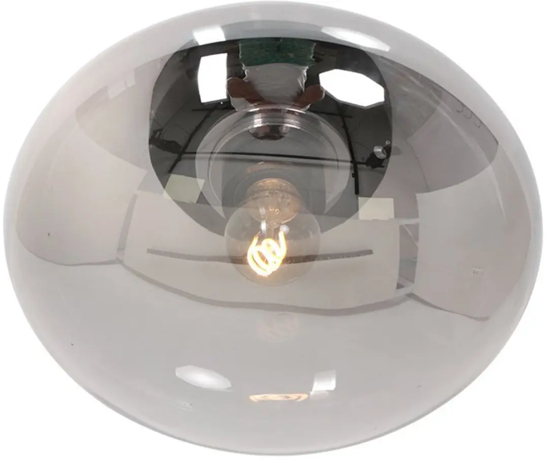 Steinhauer Reflexion Smoke Plafondlamp 25cm - Zwart