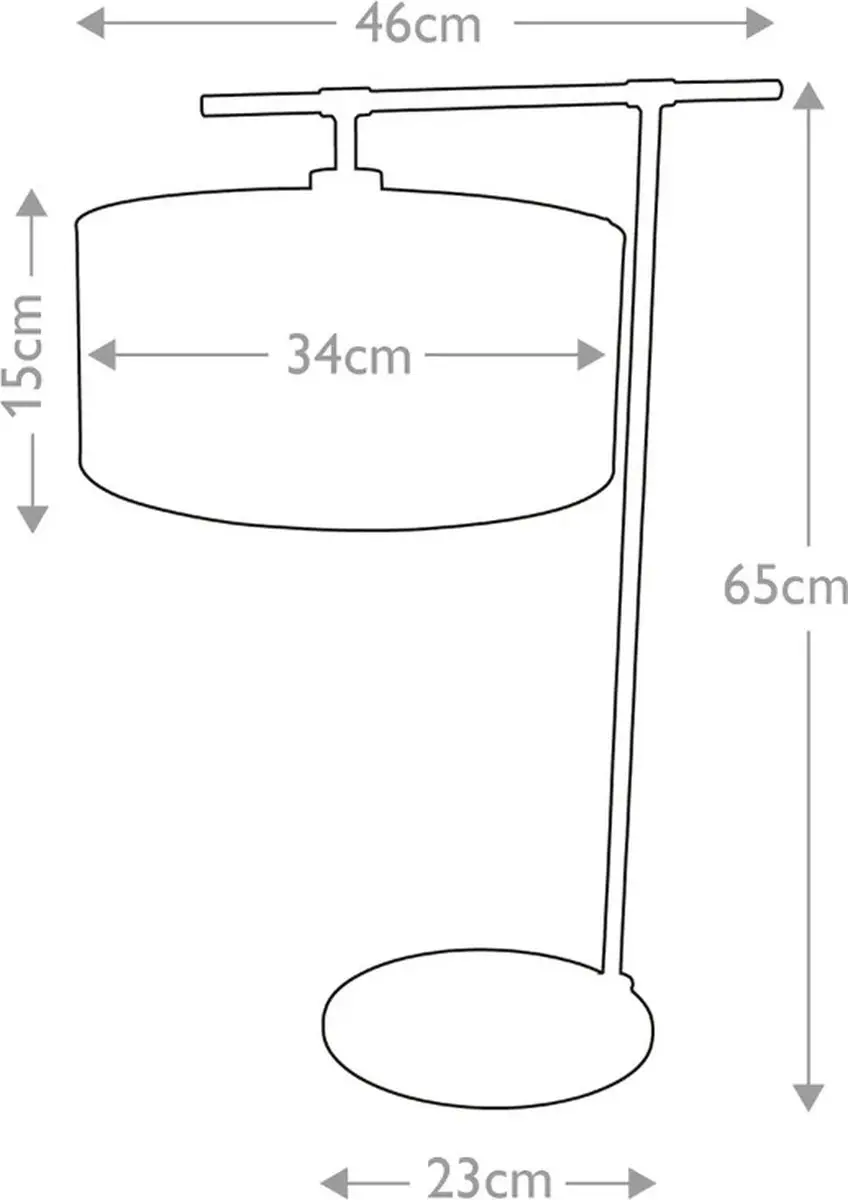 Elstead Lighting Balance LED Tafellamp - 1x E27 60W - Zwart/Polished Nickel