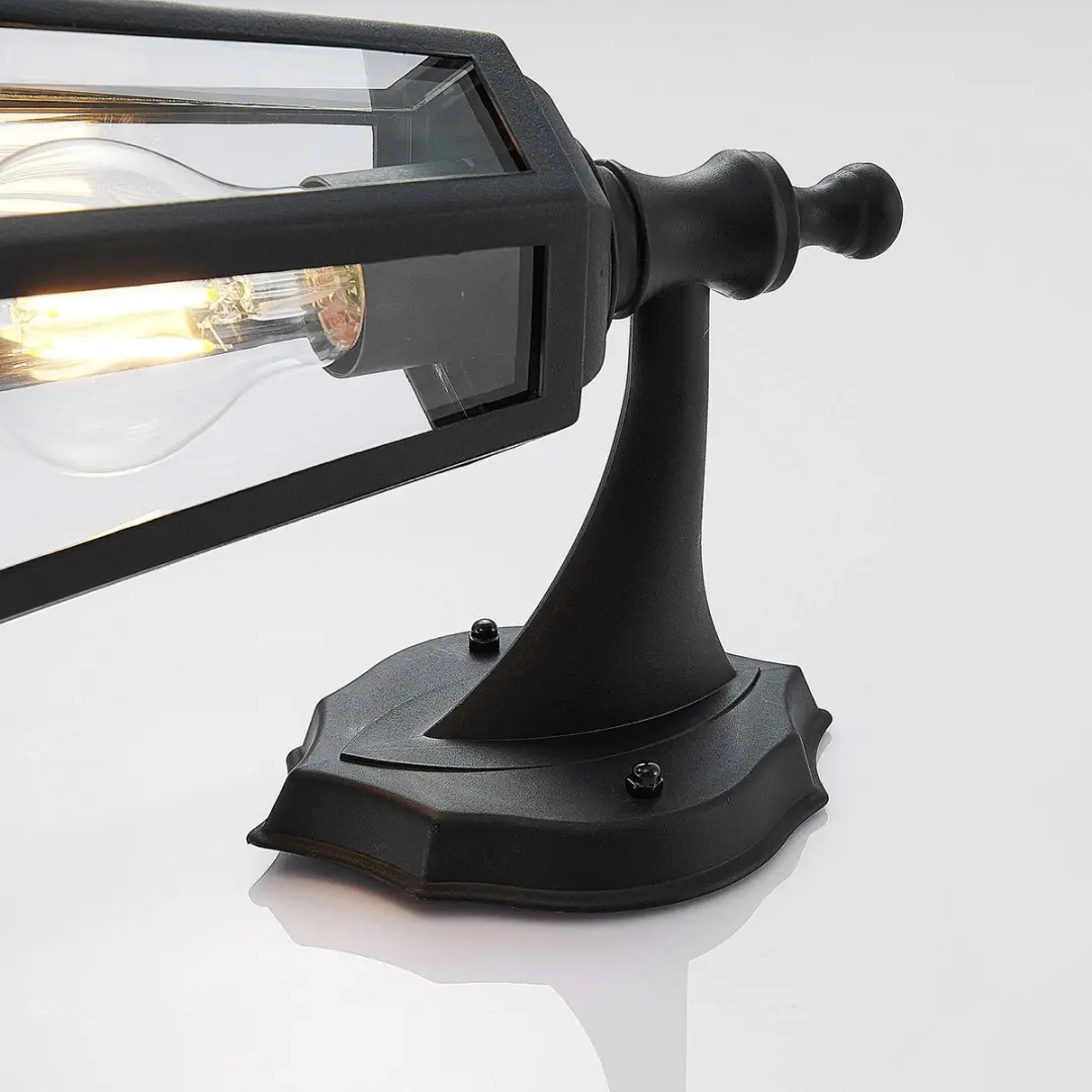 Lindby Wandlamp Buiten 1 Licht E27 - Zwart
