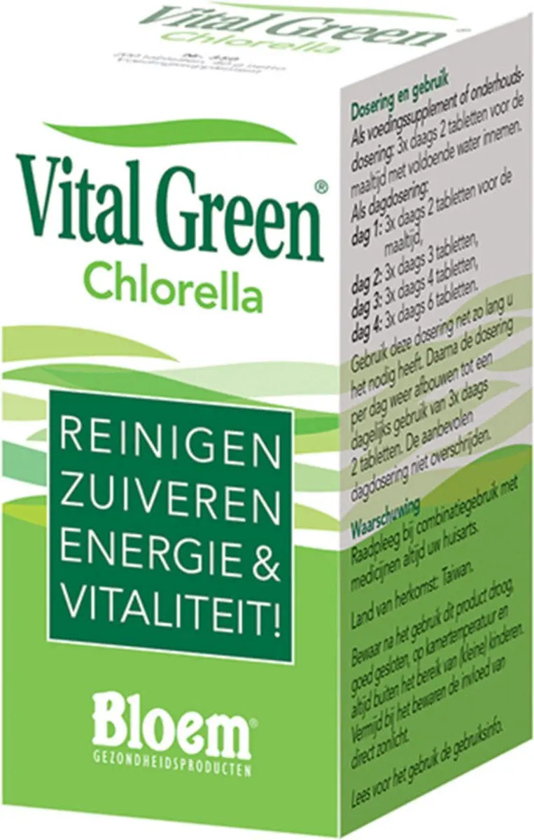 Bloem Vital Green Chlorella Tabletten