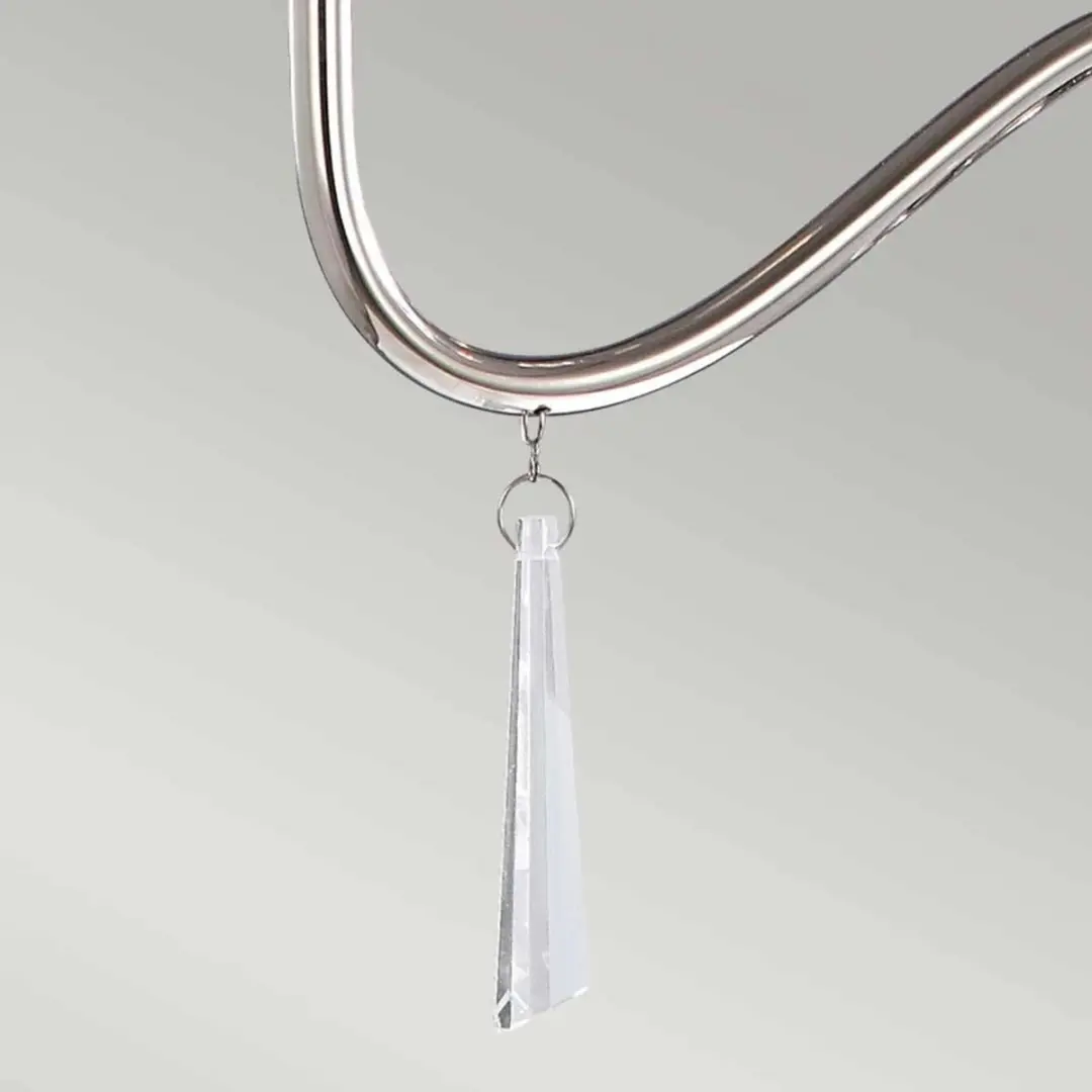 Elstead LED Kroonluchter 3x E14 60W - Polished Nickel