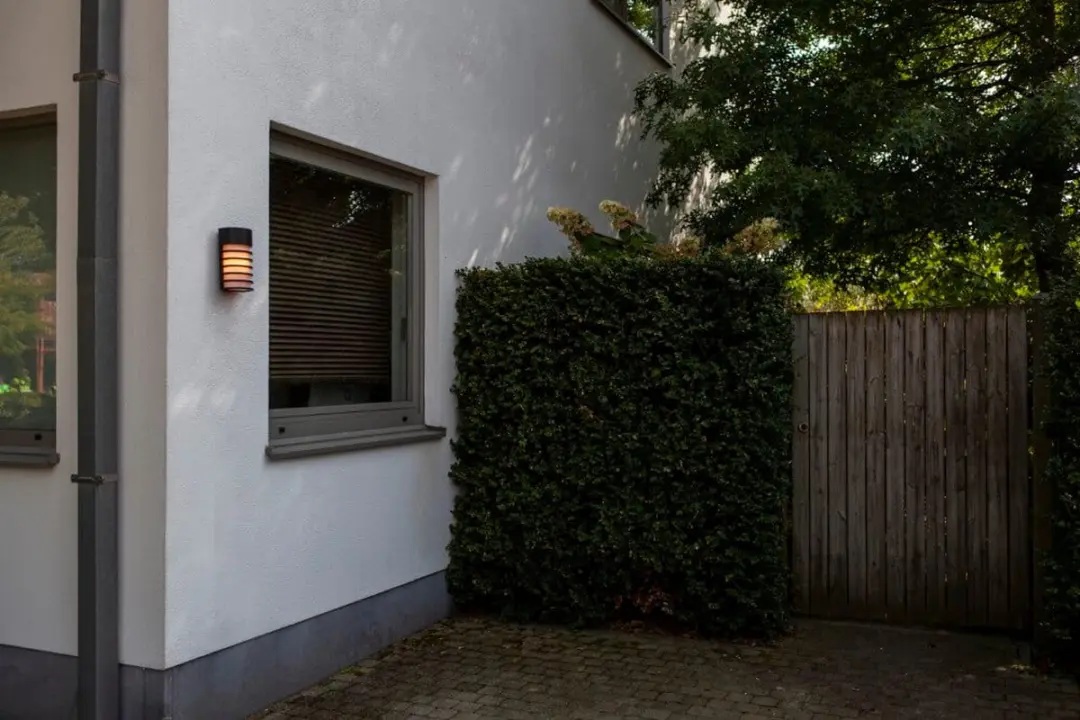 Lutec Fulton Wandlamp E27 - 40W - Mat zwart