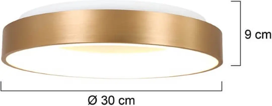Steinhauer Plafondlamp Ringlede 3086GO - Ø30cm Goud - afbeelding 6 van 6