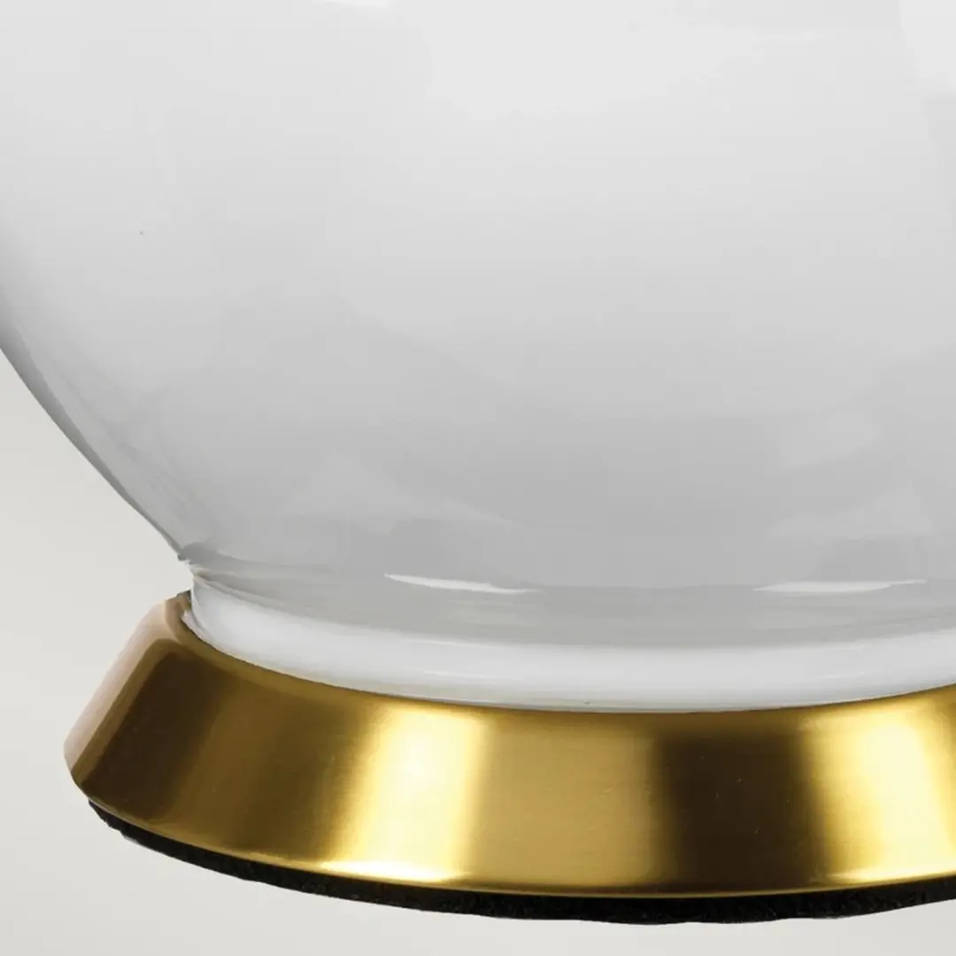 Elstead LED Tafellamp ISLA - 1x E27 60W - Aged Brass/Wit/Green